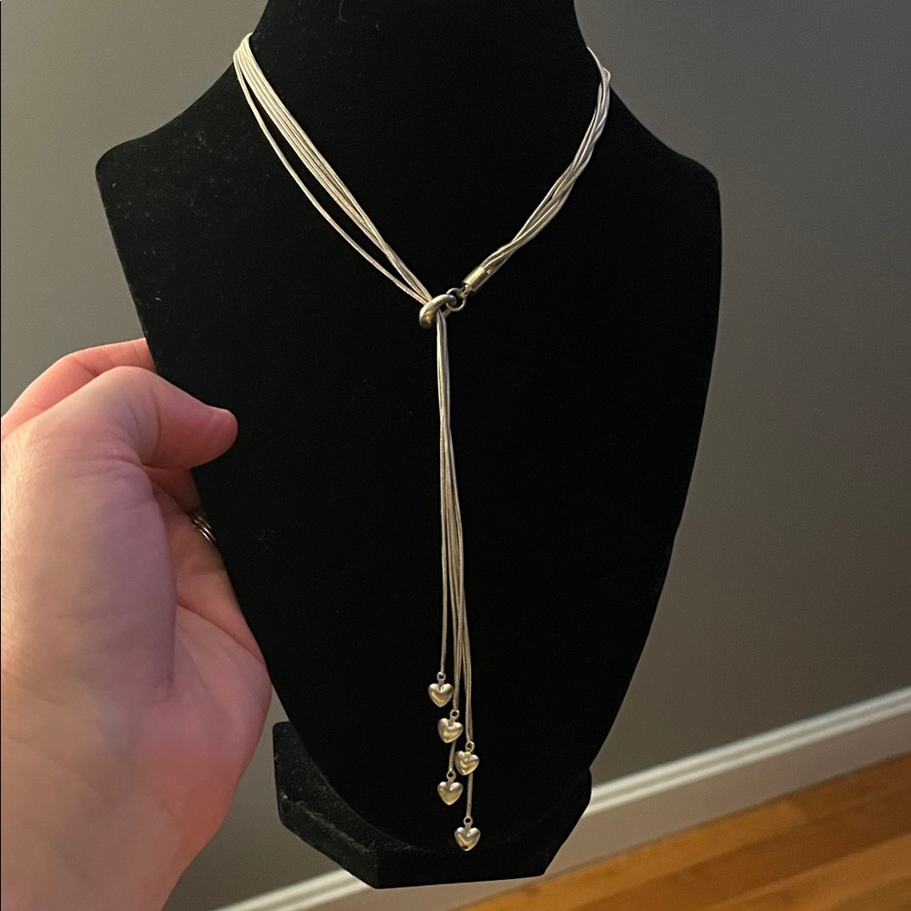 925 Sterling silver heart necklace